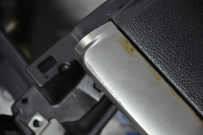 Torpedo front panel without AIRBAG Toyota Camry v55 15-17 usa white stitching, worn glove compartment lining, butt, broken fastener