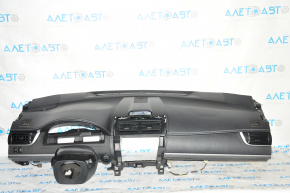 Front dashboard without AIRBAG Toyota Camry v50 12-14 USA white stitching, pinched, scratched, faded