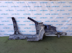 Front left quarter Lexus ES300h ES350 13-18 blue, with central pillar, rust