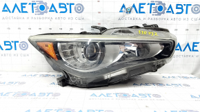 Headlight front right bare Infiniti Q50 16-19 without AFS, LED, sand, for polishing