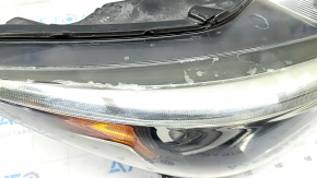 Headlight front right bare Infiniti Q50 16-19 without AFS, LED, sand, for polishing