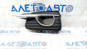 Left fog light frame Infiniti Q50 14-17 chrome, sand, crack in mount