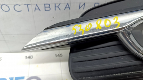 Left fog light frame Infiniti Q50 14-17 chrome, sand, crack in mount