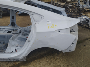 Quarter wing rear left Chevrolet Volt 16- on the body, white, dented