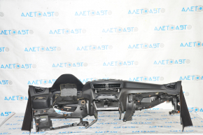 Torpedo front panel without AIRBAG Ford Escape MK3 13-16 pre-restoration, crack in the trim, broken trim mount, broken bar mount