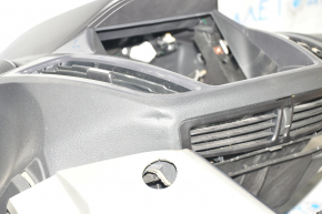 Torpedo front panel without AIRBAG Ford Escape MK3 13-16 pre-rest, broken bar, deformation of fastening, pressed