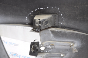 Front bare bumper Tesla Model X 16-21 type 2 white, non-factory holes, crack in mount, mounts unsoldered