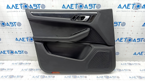 Door trim card front left Porsche Macan 15- black for seat memory, Base, insert black gloss, scratches