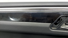 Door trim card front left Porsche Macan 15- black for seat memory, Base, insert black gloss, scratches