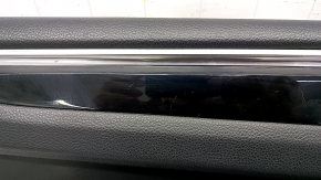 Door trim card front left Porsche Macan 15- black for seat memory, Base, insert black gloss, scratches