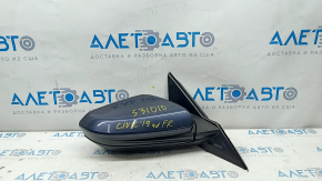 Side mirror right Honda Civic X FC 17-21 3 pins, blue