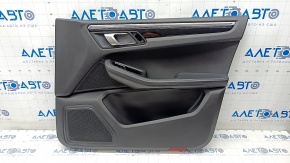 Door trim card front right Porsche Macan 15- black, Base, insert black gloss, scratches