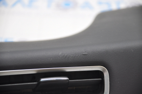 Center pillar trim lower left Tesla Model X 16-21 leather black, scratches, small nicks