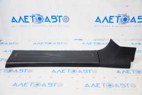 Door sill trim rear left Tesla Model X 16-21 complete, type 1, black, broken fastener, scratches