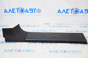 Door sill trim rear right Tesla Model X 16-21 complete type 1 black, broken fastener, scratches