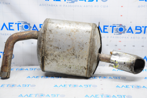 Rear muffler with barrel left Nissan Altima 13-18 dents on the nozzle