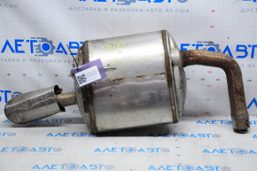 Rear muffler with barrel left Nissan Altima 13-18 dents on the nozzle