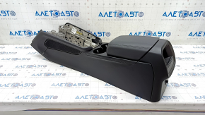 Central console armrest and cup holders Porsche Macan 15 - leather black, scratches