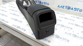 Central console armrest and cup holders Porsche Macan 15 - leather black, scratches