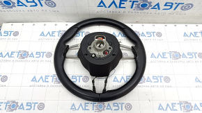 Naked steering wheel Porsche Macan 15-18 leather black with heating, scratches