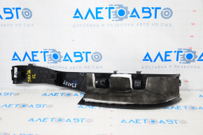 Front pillar trim left lower Tesla Model X 16-21 black, broken fastener, cracked, scratches