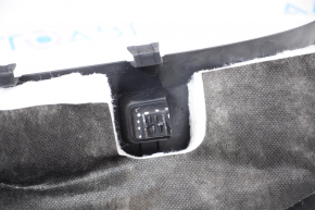 Front pillar trim left lower Tesla Model X 16-21 black, broken fastener, cracked, scratches
