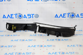 Front pillar trim right lower Tesla Model X 16-21 black, broken fastener, scratches
