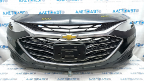 Front bumper assembly Chevrolet Malibu 19 - without parking sensors, black, sand, no grille fragment, worn
