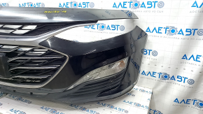Front bumper assembly Chevrolet Malibu 19 - without parking sensors, black, sand, no grille fragment, worn