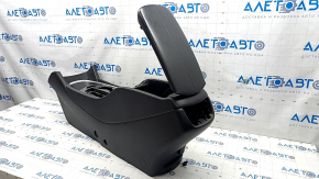 Console center armrest and cup holders Chevrolet Malibu 16- leather black