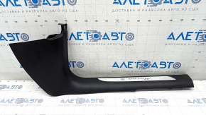 Door sill trim front right Porsche Macan 15-18 black with chrome insert Macan S, scratches
