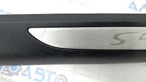Door sill trim front right Porsche Macan 15-18 black with chrome insert Macan S, scratches