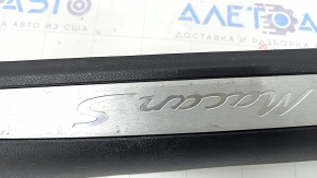 Door sill trim front right Porsche Macan 15-18 black with chrome insert Macan S, scratches