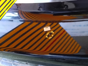 Quarter wing rear left BMW 7 G12 16-22 black, bump on the threshold