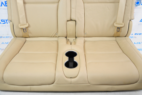 Rear row of seats 3 row Tesla Model X 16-21 leather beige, without airbag, electric, heated, for cleaning