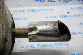Rear muffler with barrel left Nissan Altima 13-18 dents on the nozzle