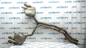 Rear muffler with barrels Porsche Macan 15-18 3.0T, 3.6T with damper