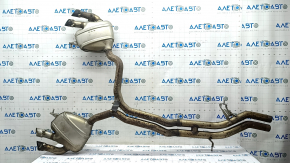 Rear muffler with barrels Porsche Macan 15-18 3.0T, 3.6T with damper