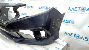 Front bumper bare Honda Civic X FC 19-21 blue B-607M, worn