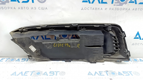 Bumper grille right Honda Civic X FC 19-21 without fog lights