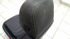 Passenger seat VW Jetta 19- with airbag, GLI black leather, red stitching, with ventilation, with heating, mechanical, for cleaning