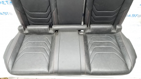 Rear row of seats 2nd row VW Jetta 19- GLI black leather, red stitching, torn, needs cleaning