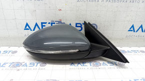 Side mirror right VW Jetta 19- 10+2 pins, BSM, heated, turn signal, gray LH7J
