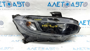 Headlight front right bare Honda Civic X FC 19-21 halogen