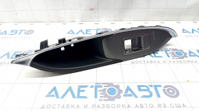 Chevrolet Malibu 16 rear right window lift control trim - gray with chrome molding