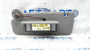 Left visor Chevrolet Malibu 16- gray with backlight, without hook, for dry cleaning