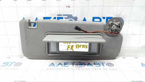 Right visor Chevrolet Malibu 16 - gray with backlight, without hook, for dry cleaning