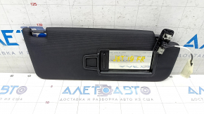 Right sun visor for VW Jetta 19-24, black, without hook