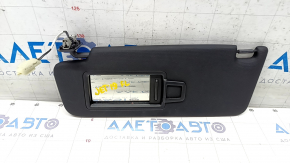 Left sun visor for VW Jetta 19-24, black, without hook