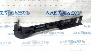 Door sill trim front left Chevrolet Malibu 16- black, scratches, broken fastening